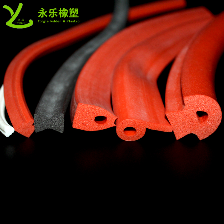 擠出發(fā)泡密封條，定制硅膠發(fā)泡密封條，耐高溫發(fā)泡硅膠密封條