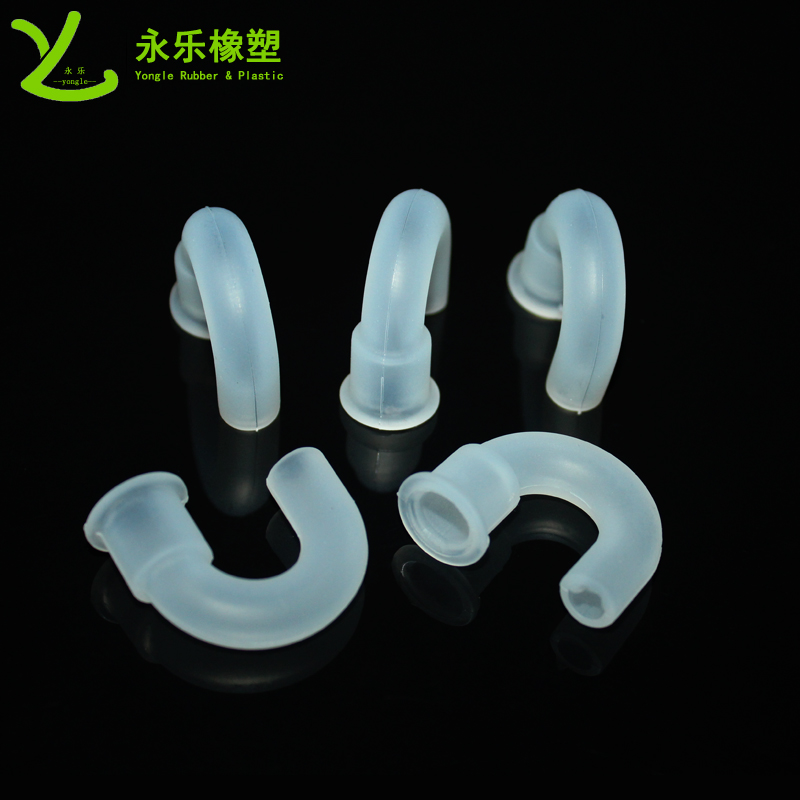醫(yī)用硅膠彎管，模壓硅膠彎管，血氧儀硅膠彎管