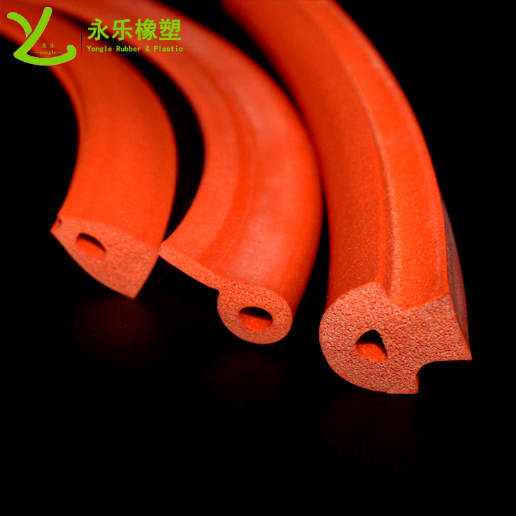 擠出發(fā)泡密封條，定制硅膠發(fā)泡密封條，耐高溫發(fā)泡硅膠密封條