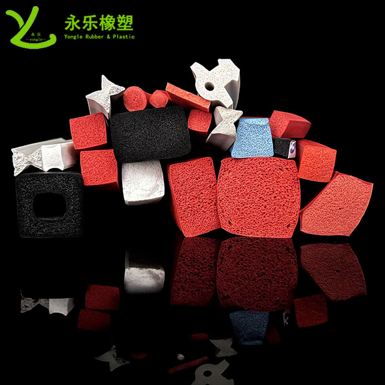 擠出發(fā)泡硅膠條，防水發(fā)泡硅膠條，耐高溫發(fā)泡硅膠條