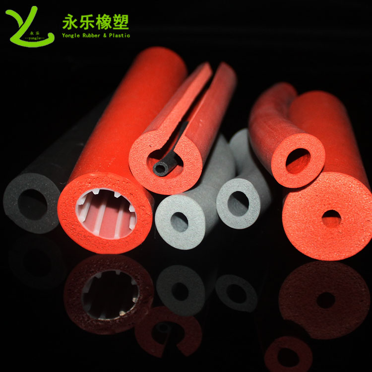 硅膠發(fā)泡管，耐高溫發(fā)泡硅膠管，保溫發(fā)泡硅膠管