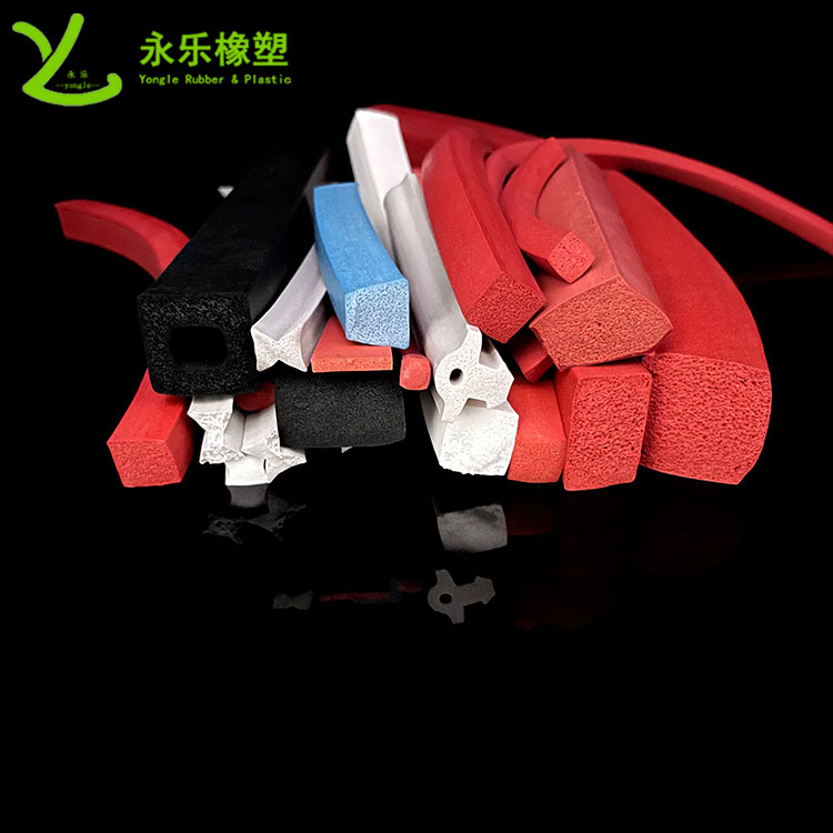 擠出發(fā)泡硅膠條，防水發(fā)泡硅膠條，耐高溫發(fā)泡硅膠條