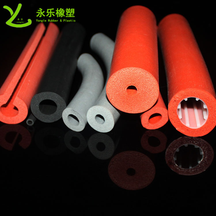 發(fā)泡硅膠管，擠出發(fā)泡硅膠管，耐高溫發(fā)泡硅膠管