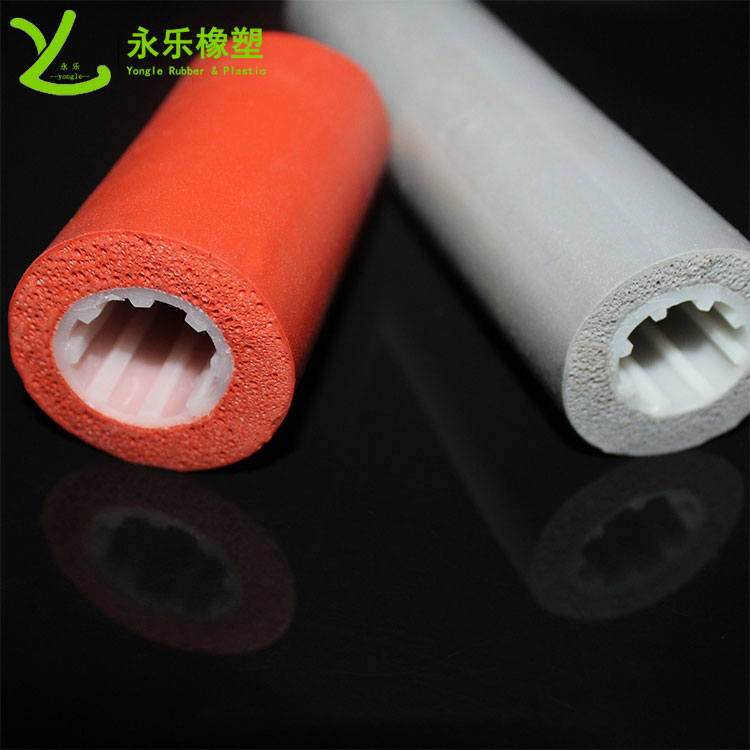 復合發(fā)泡硅膠管，耐高溫發(fā)泡硅膠管，保溫發(fā)泡硅膠管
