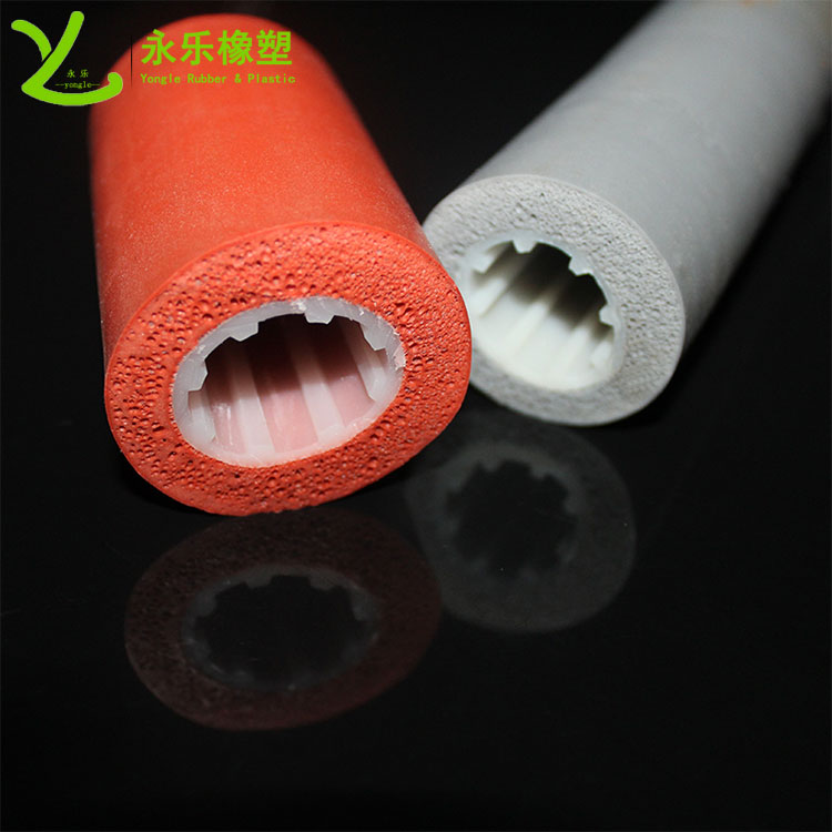 復合發(fā)泡硅膠管，耐高溫發(fā)泡硅膠管，保溫發(fā)泡硅膠管