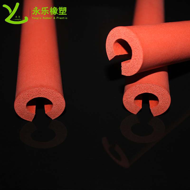 開口發(fā)泡硅膠管，耐高溫發(fā)泡硅膠管，保溫發(fā)泡硅膠管，隔熱發(fā)泡硅膠管