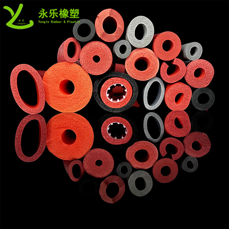 擠出發(fā)泡硅膠管，耐高溫發(fā)泡硅膠管，耐老化發(fā)泡硅膠管